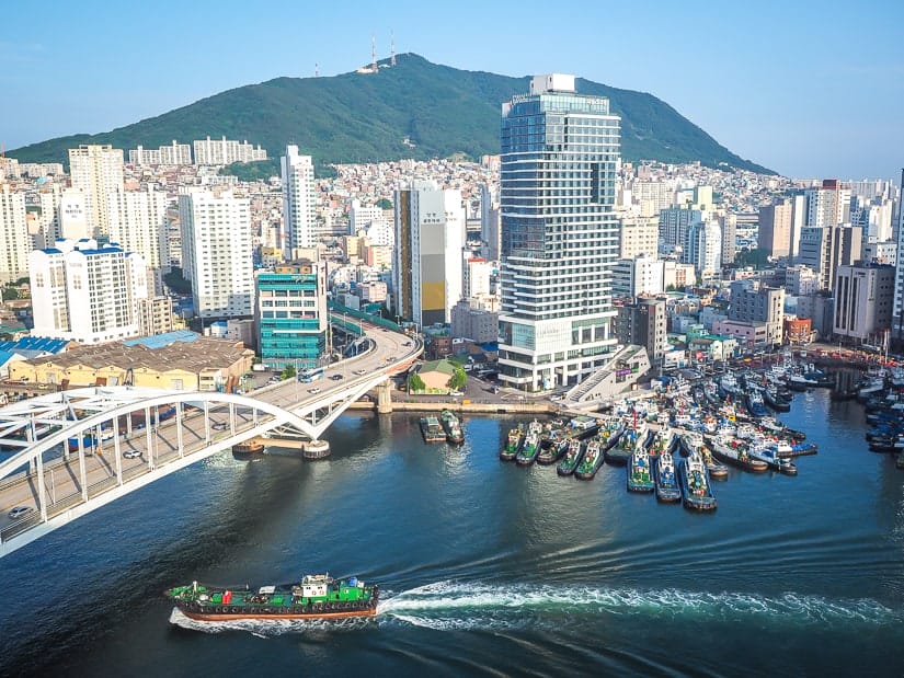 View of La Valse Hotel and Yeongdo Island, Busan