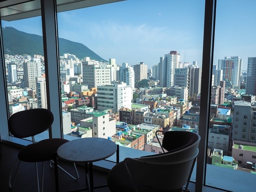 View from room at La Valse Hotel