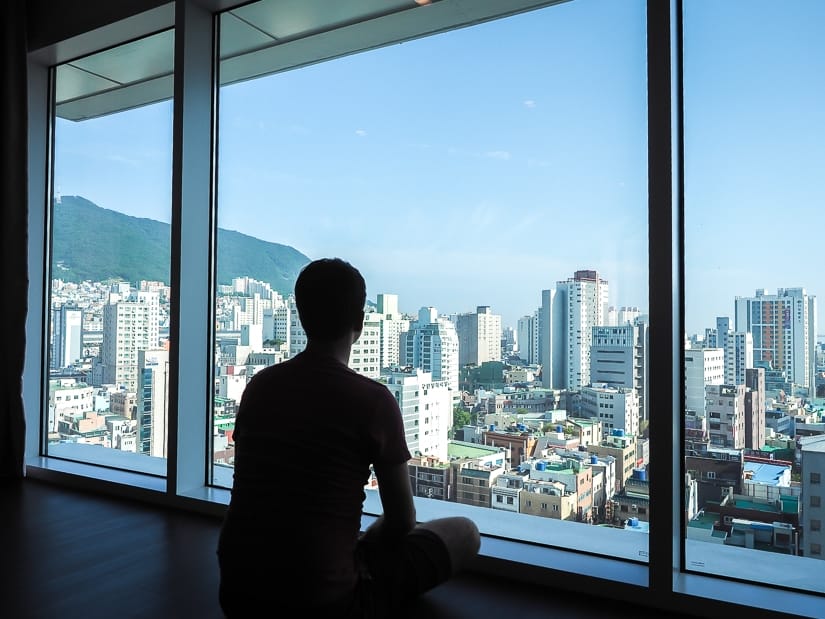 View from my room at La Valse hotel, Busan