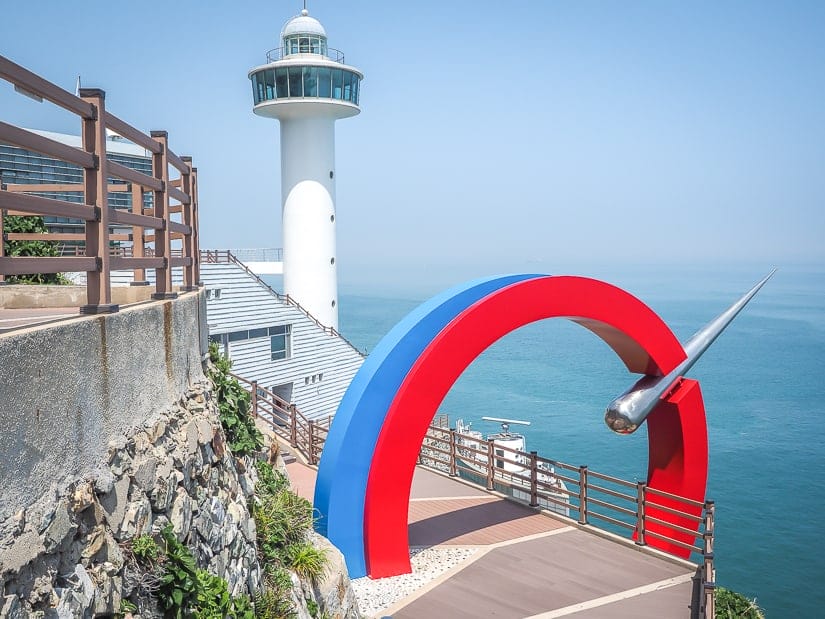 Lighthouse at Taejongdae Resort Park, one of the most popular tourist sights in Busan