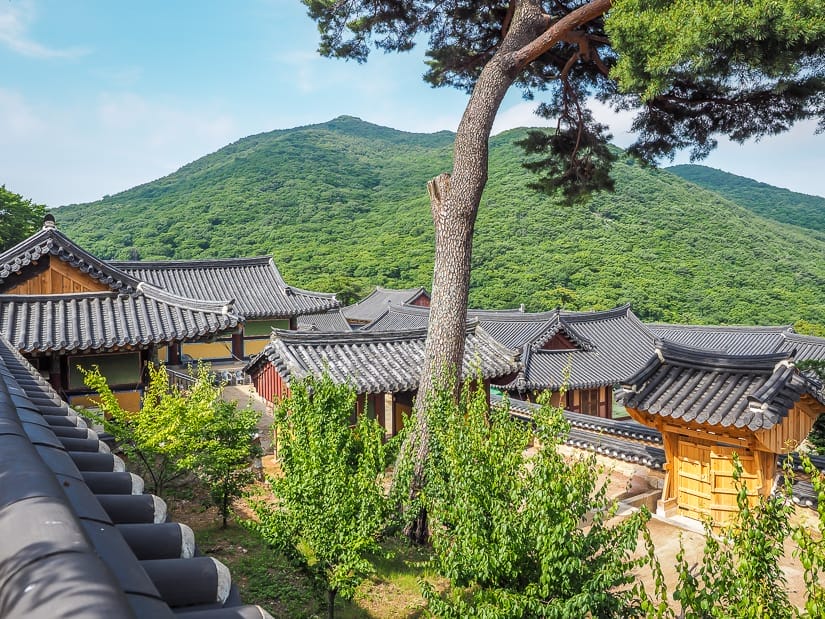 View from temple stay building at Beomeosa.