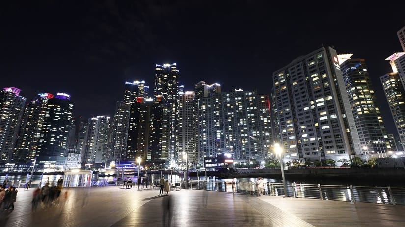 View from Bay 101 in Busan at night