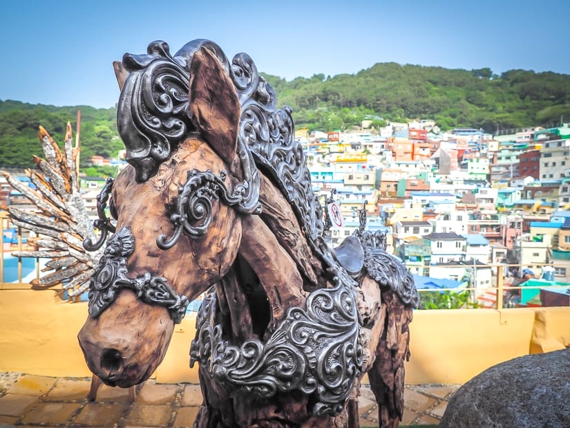 Horse artwork at Gamcheon Culture Village Busan