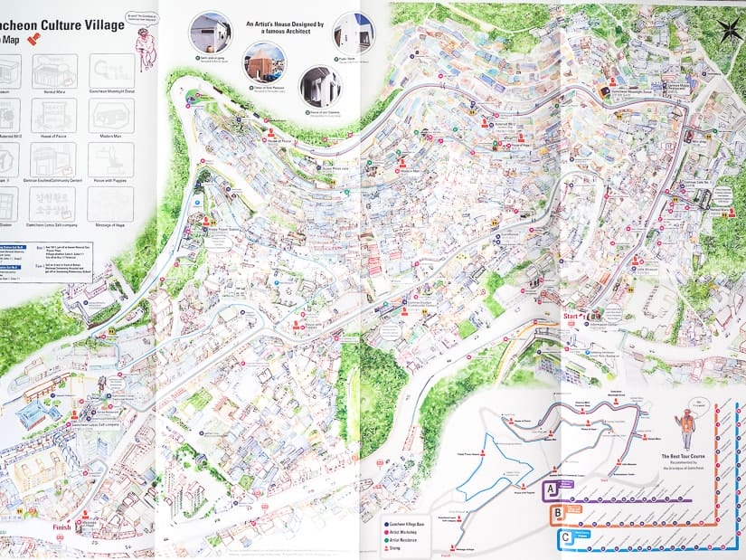 Map of Gamcheon Culture Village