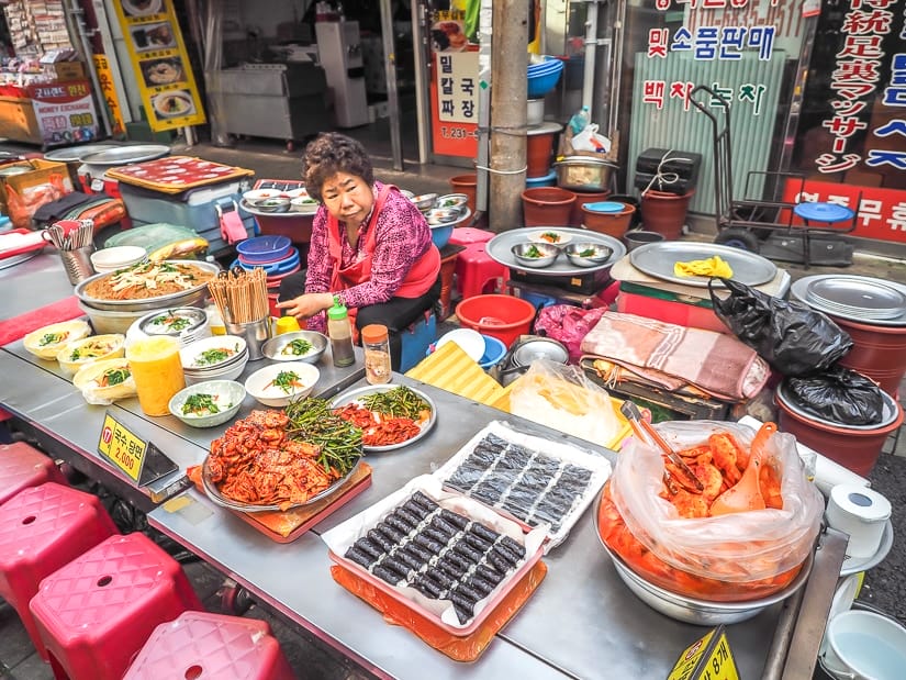 Gwangbokdong food street, also known as Gukje Market Food Street, one of the best places to eat in Busan