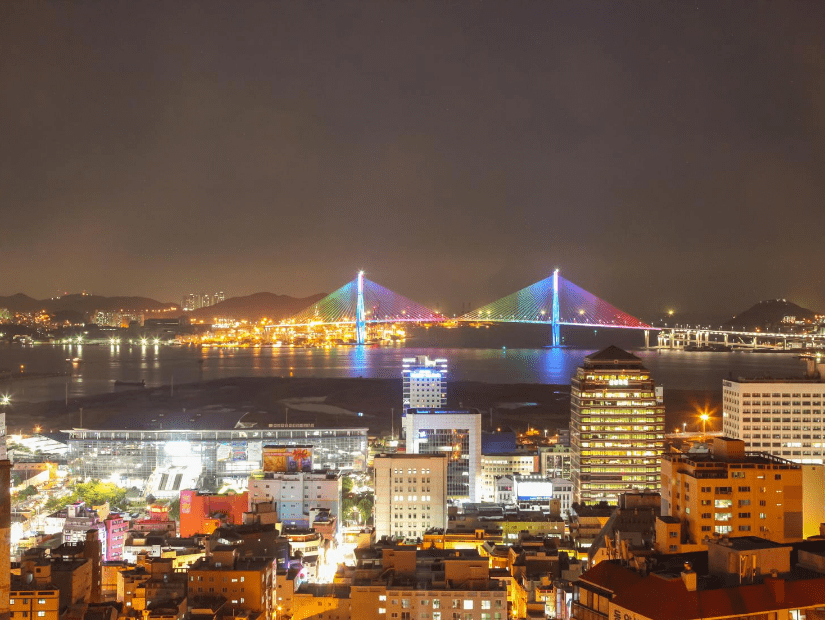 View of Busan from Sanbok Road