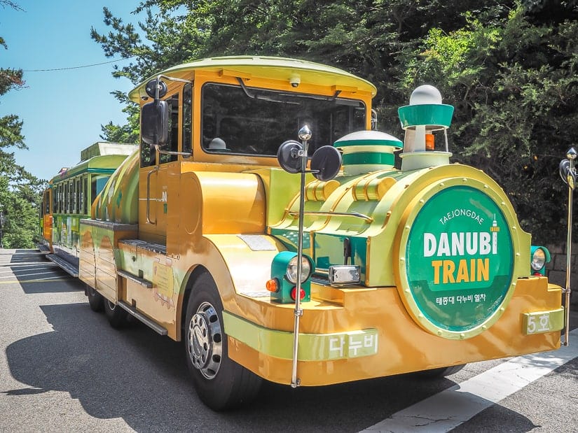 Danubi train in Taejongdae Resort Park