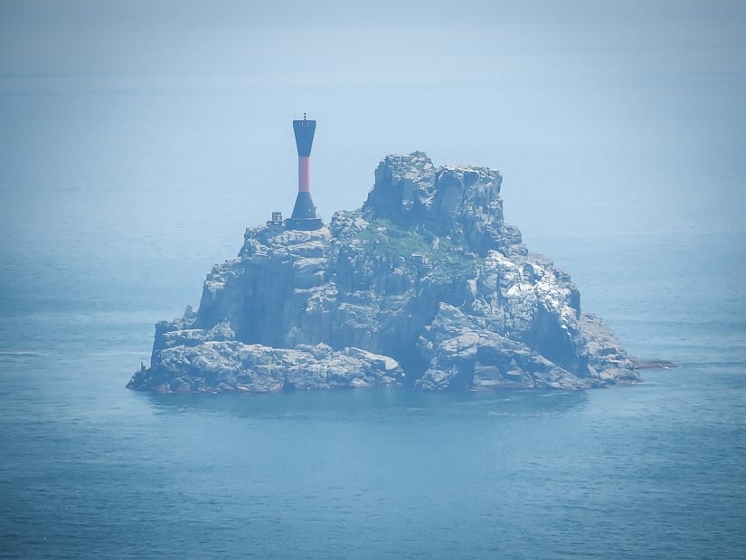 Tea Kettle Island viewed from Taejongdae Park, Busan