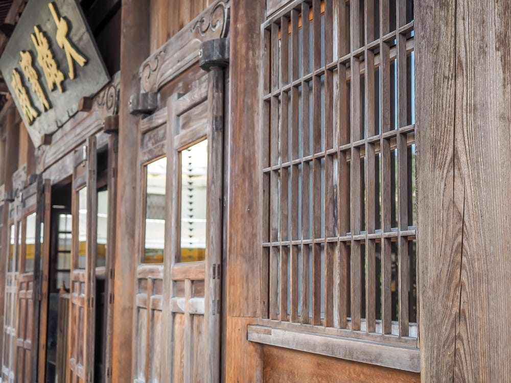 Side of Huguo Rinzai Temple in Taipei