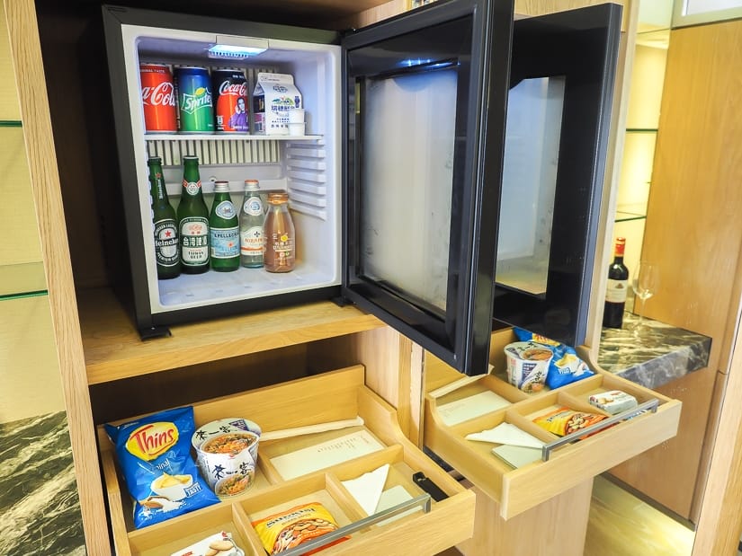 Mini fridge in Grand Executive Suite and Grand Hyatt Taipei