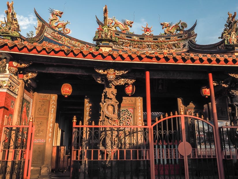 Front of Bangka Qingshui Temple in Taipei