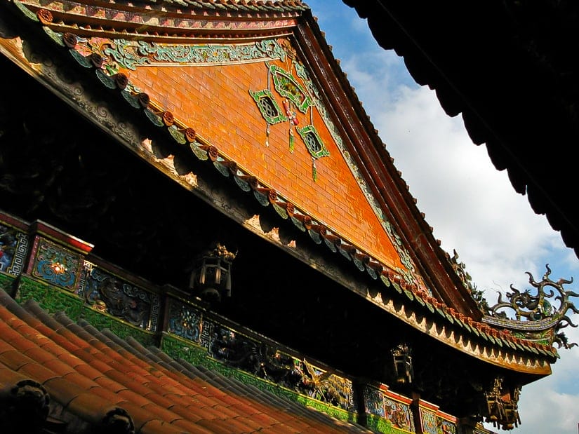 Roof of Zushi Temple in Sanxia, New Taipei City