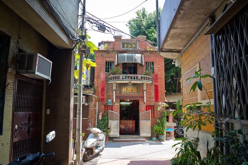 Ancient temple on Xinzhuang Temple Street, Taiwan