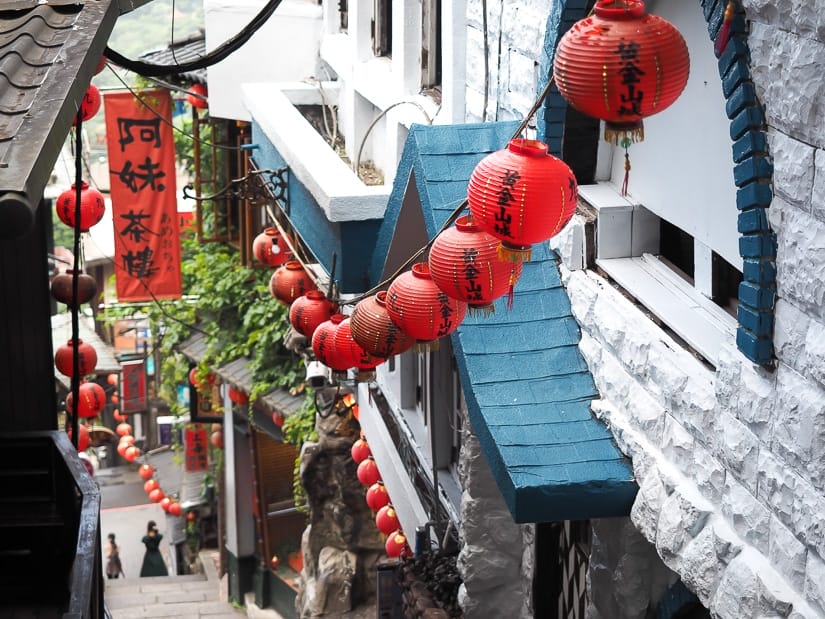 Beautiful red lanterns on Jiufen Old Street
