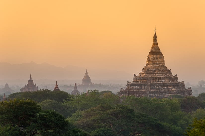 Shwesandaw Pagoda, a famous Myanmar temple in Bagan
