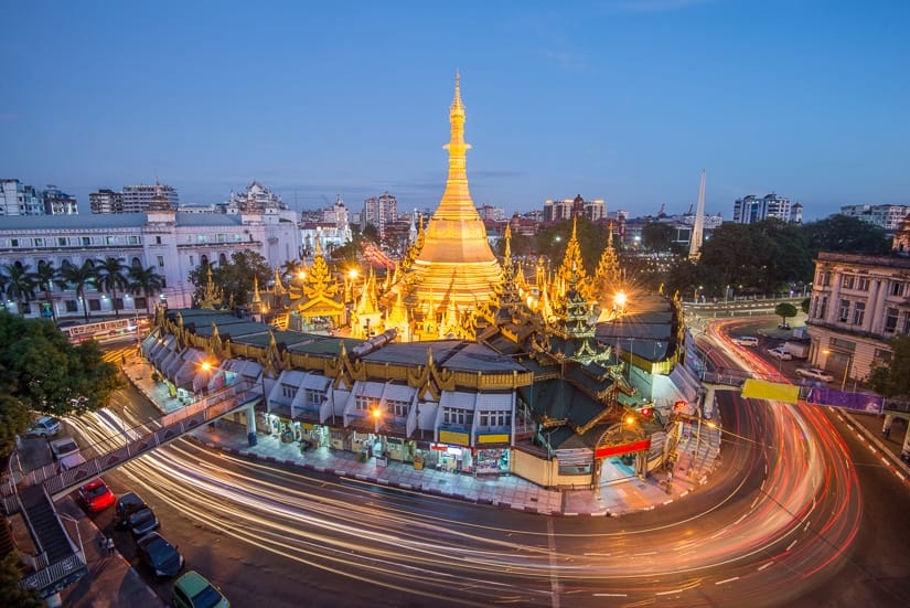 Sule Pagoda, one of the most beautiful temples in Burma