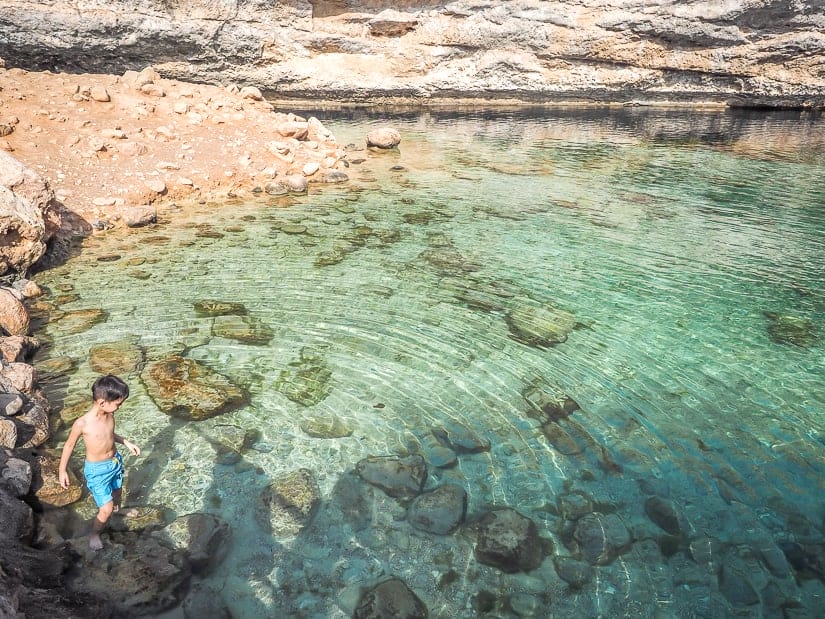 Family-friendly Bimmah Sinkhole