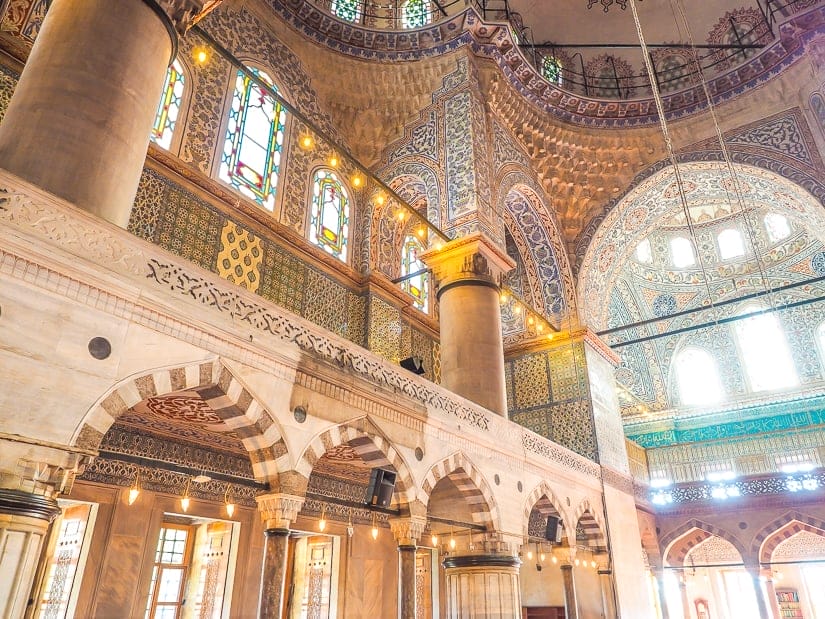 Interior of the Blue Mosque