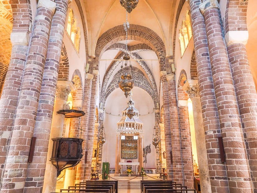 Interior of the Cathedral of St. Tryphon (Kotor Cathedral)