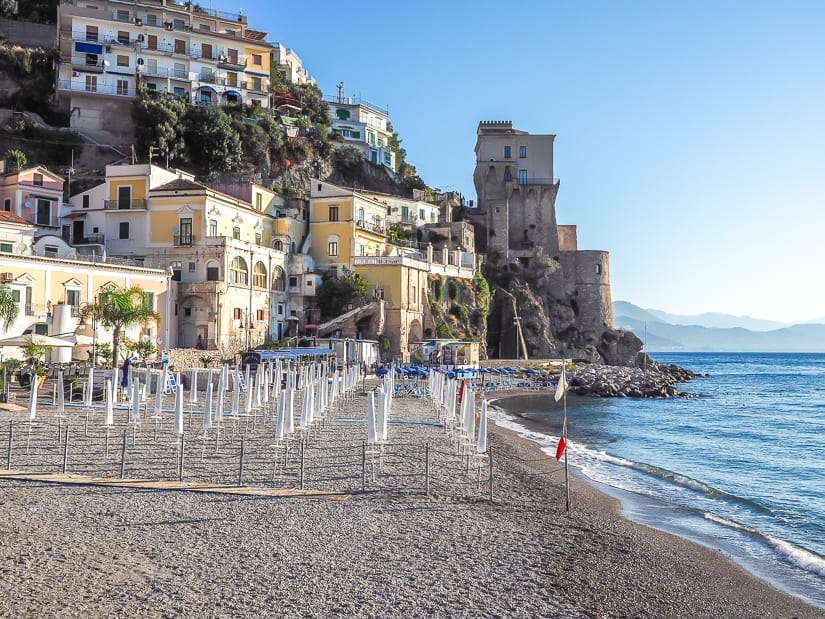 The main beach of Cetara Campania (Cetara Spiaggia)