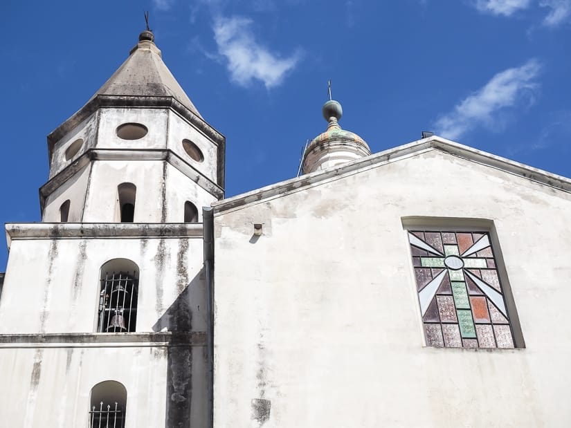 Side view of Cetara Church