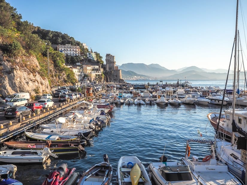 The main harbor of Cetara, called Cetara Port or Porto di Cetara