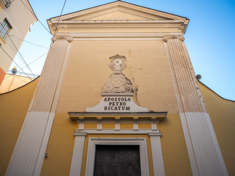 Entrance of Church of St. Peter the Apostle in Cetara (Chiesa Di S. Pietro Apostolo Cetara)