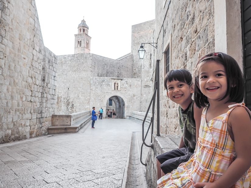 Visiting Dubrovnik Old Town with kids