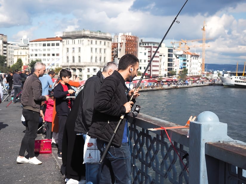Fishermen on Galata Bridge, Istanbul