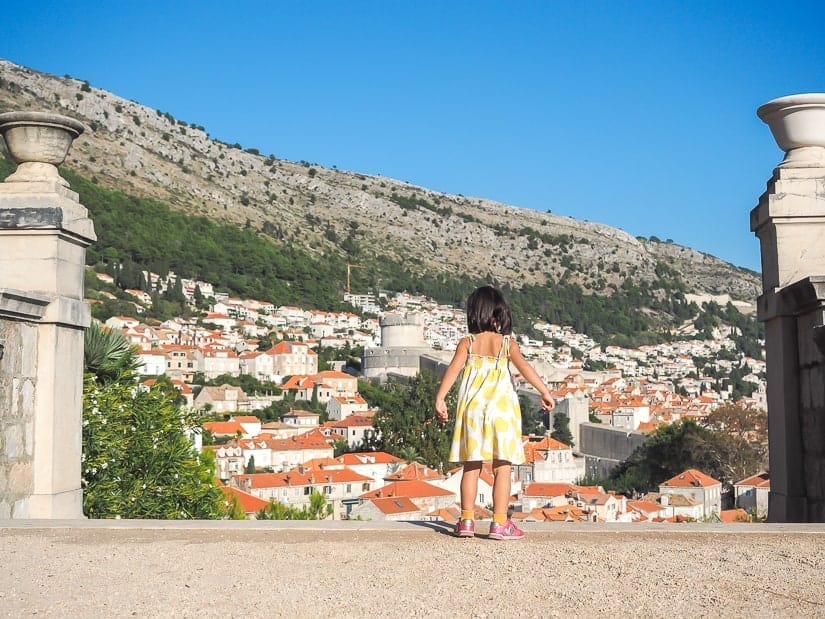 Lavender at the entrance to Gradic Park, the best park near Dubrovnik Old Town