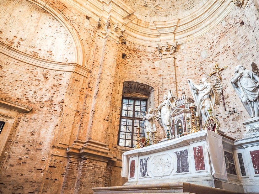 Inside the main room of the Church of St. Nikola, Perast