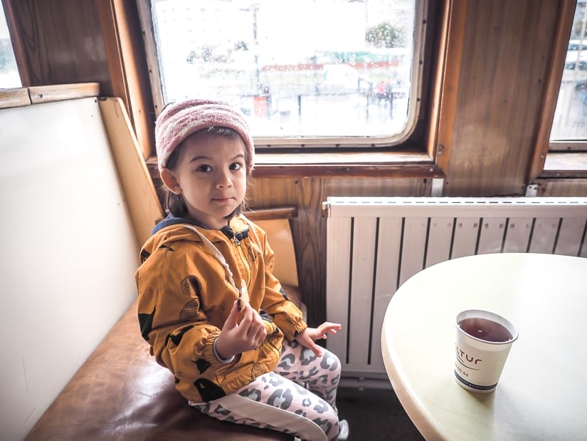 Riding the Istanbul ferry with kids