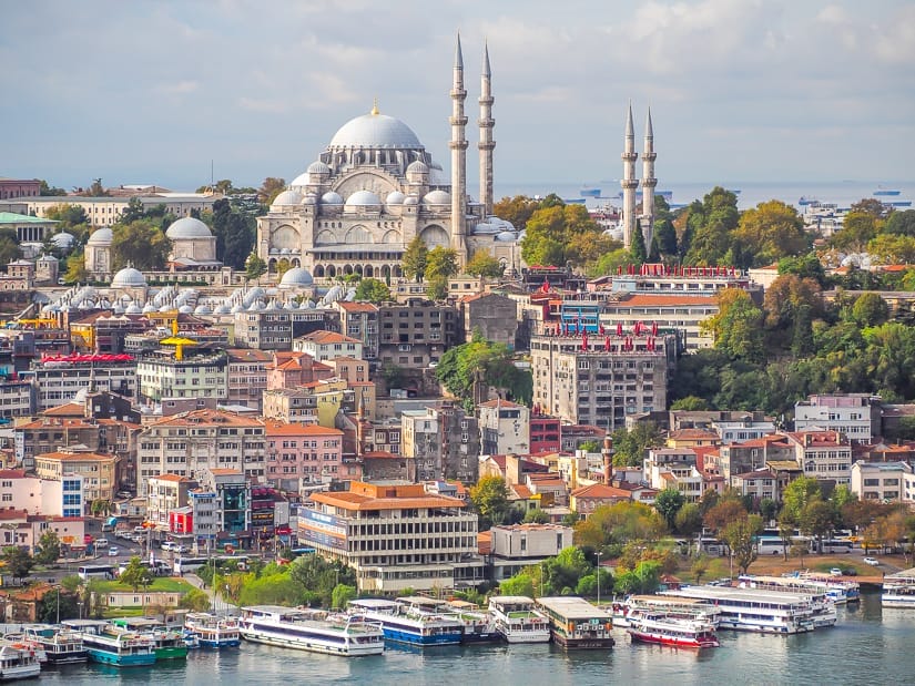 Suleymaniye Mosque viewed from Galata Tower