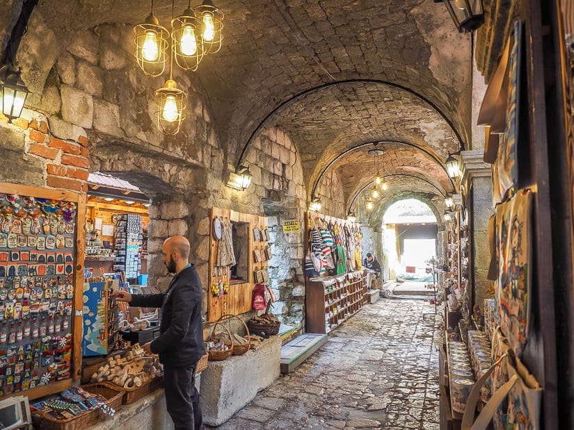 Kotor Bazaar, one of the best places to buy souvenirs in Kotor