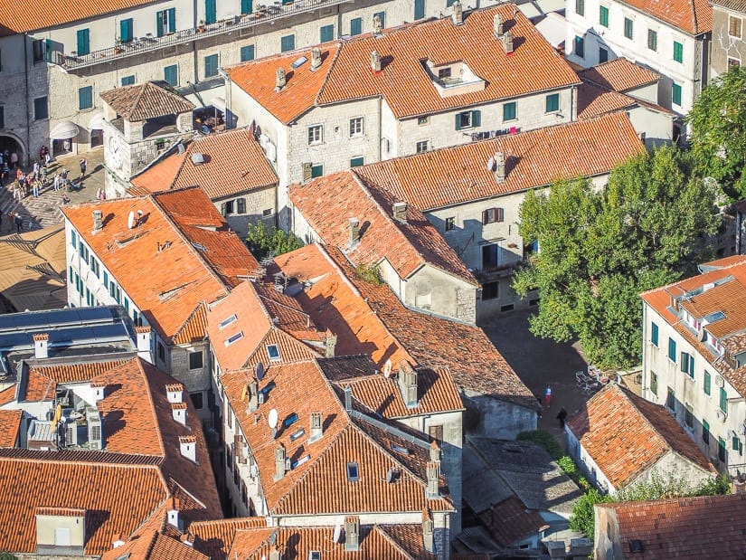 Kotor Old City from above