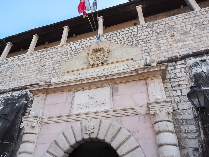 Shot of Kotor Sea Gate
