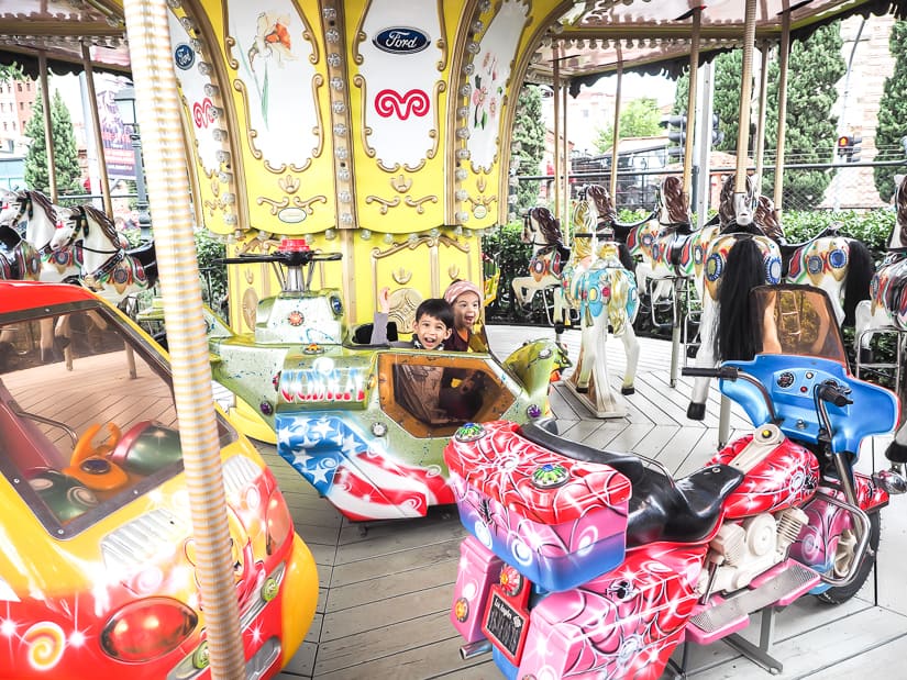 Merry-go-round at Rahmi M. Koc Museum, one of the best places to visit with kids in Istanbul