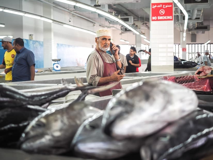 Mutrah Fish Market vendor