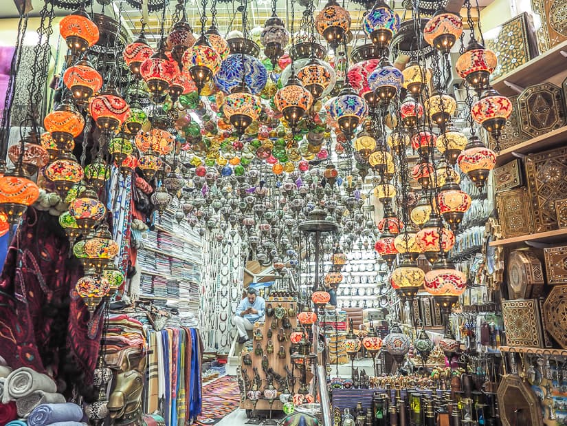 Lantern shop in Muttrah Souq