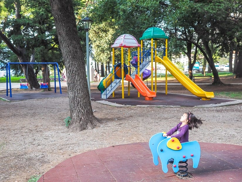 Playground at Park Slobode in Kotor