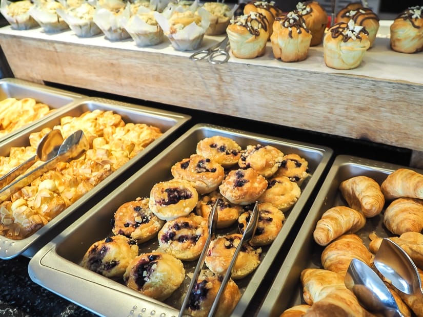Pastries at the Mokha Cafe breakfast buffet