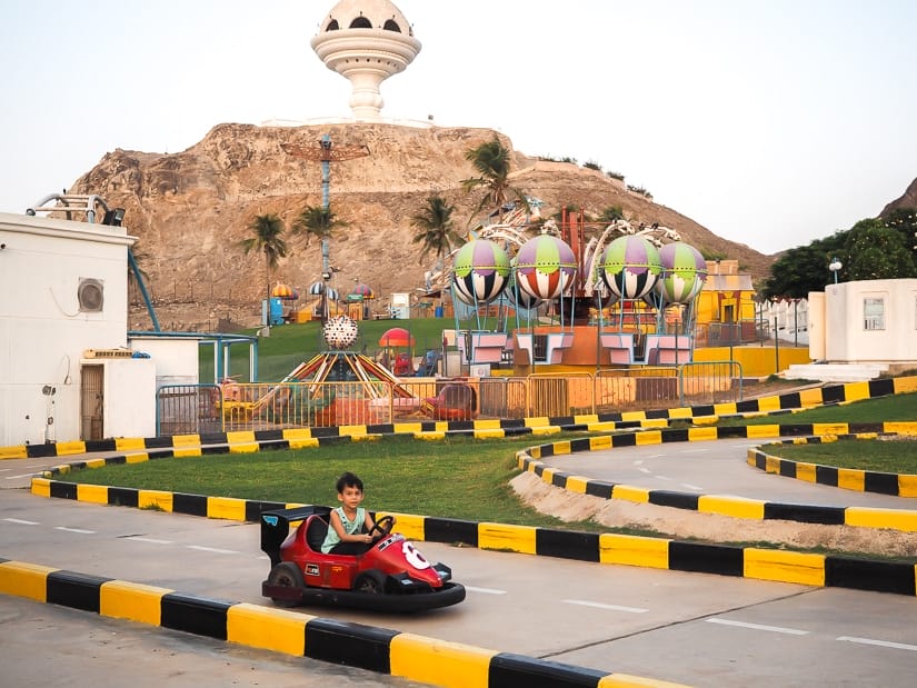 GoKarts at Riyam Amuseument Park in Muscat