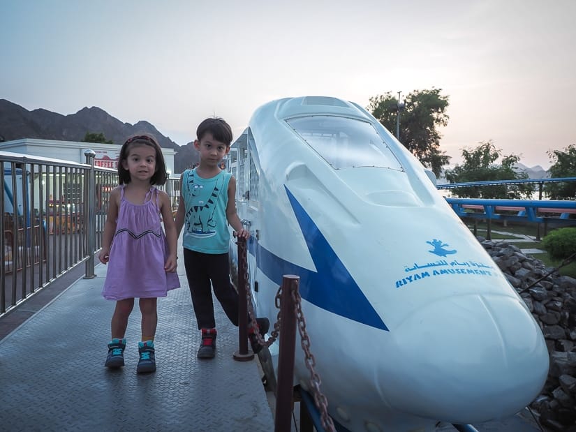 Rollercoaster at Muscat Amusement Park Riyam