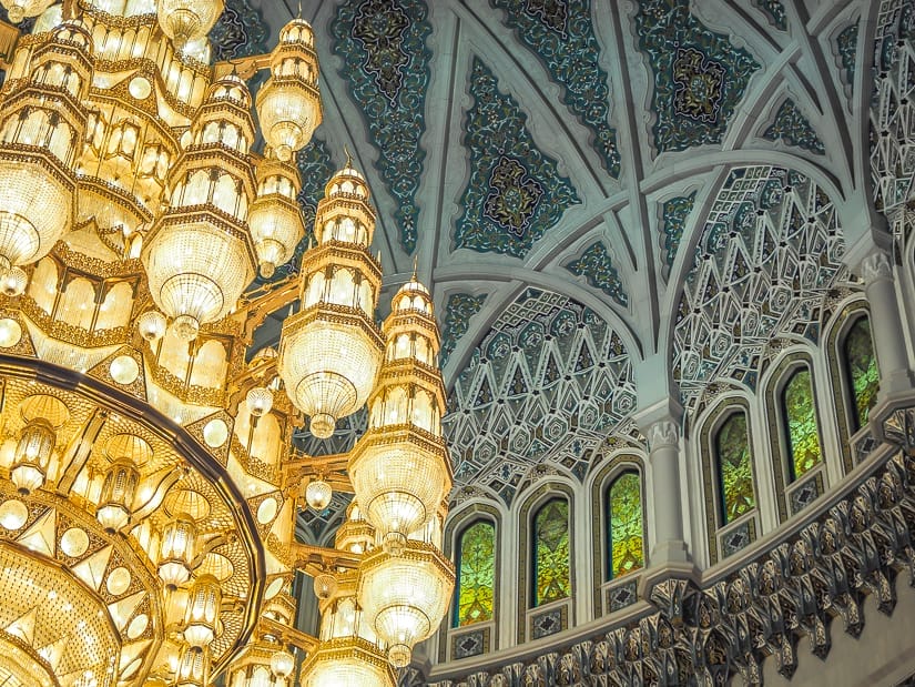 Sultan Qaboos Grand Mosque chandelier in Main Prayer Hall