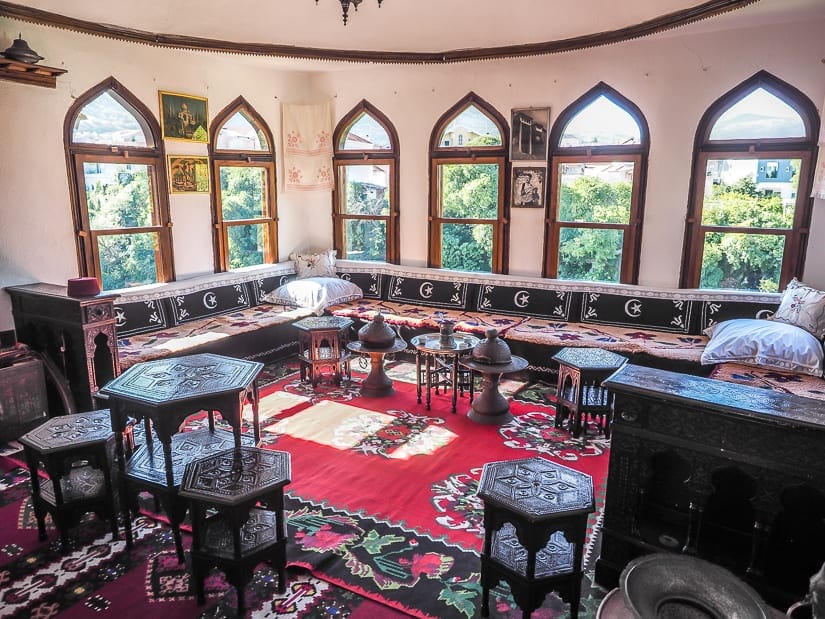 Living room of Biscevic House in Mostar