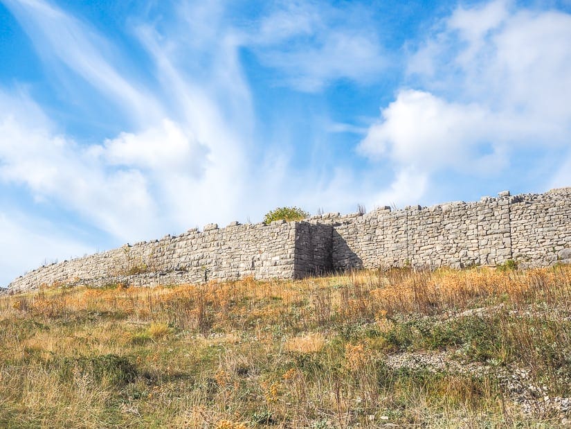 The ruins of Bribirska Glavica in Croatia