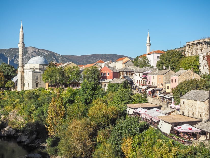 View of Mostar Old City in Bosnia and Herzegovina
