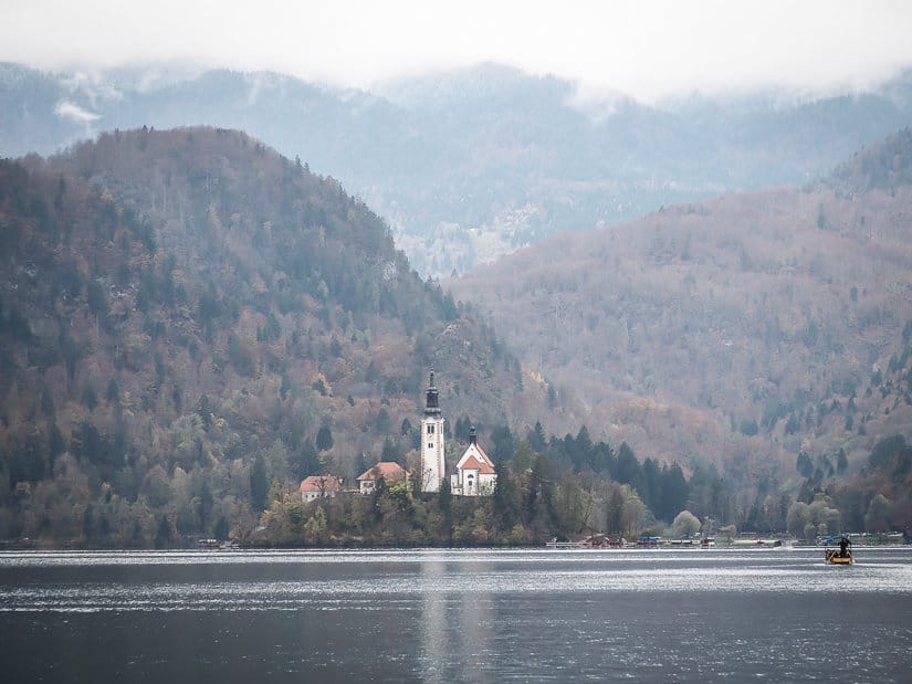 Image of Lake Bled shot in November