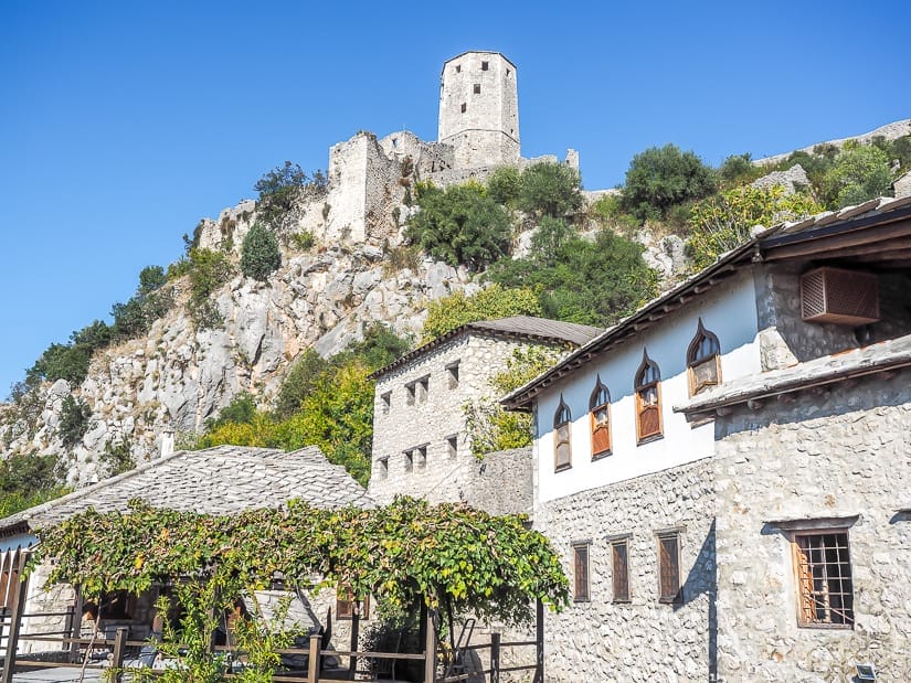 Pocitelj, a great rest stop when driving from Dubrovnik to Mostar