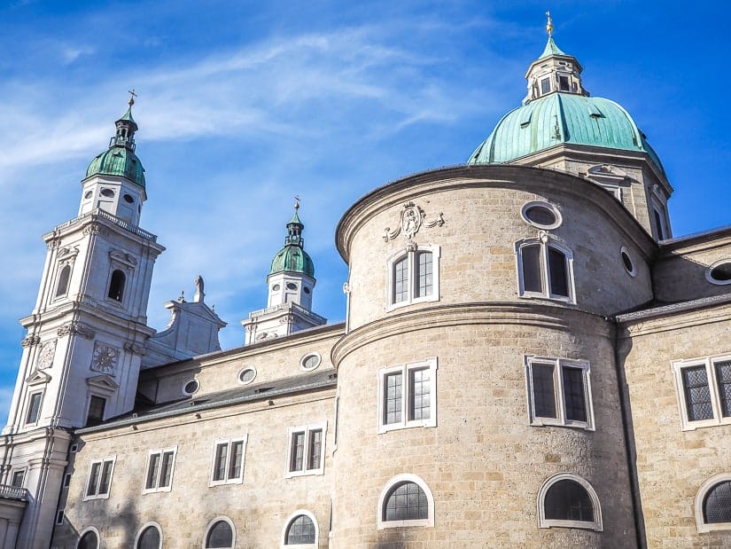 Side view of Salzburg Cathedral